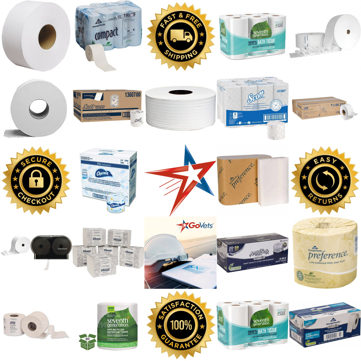 A selection of Toilet Tissue products on GoVets