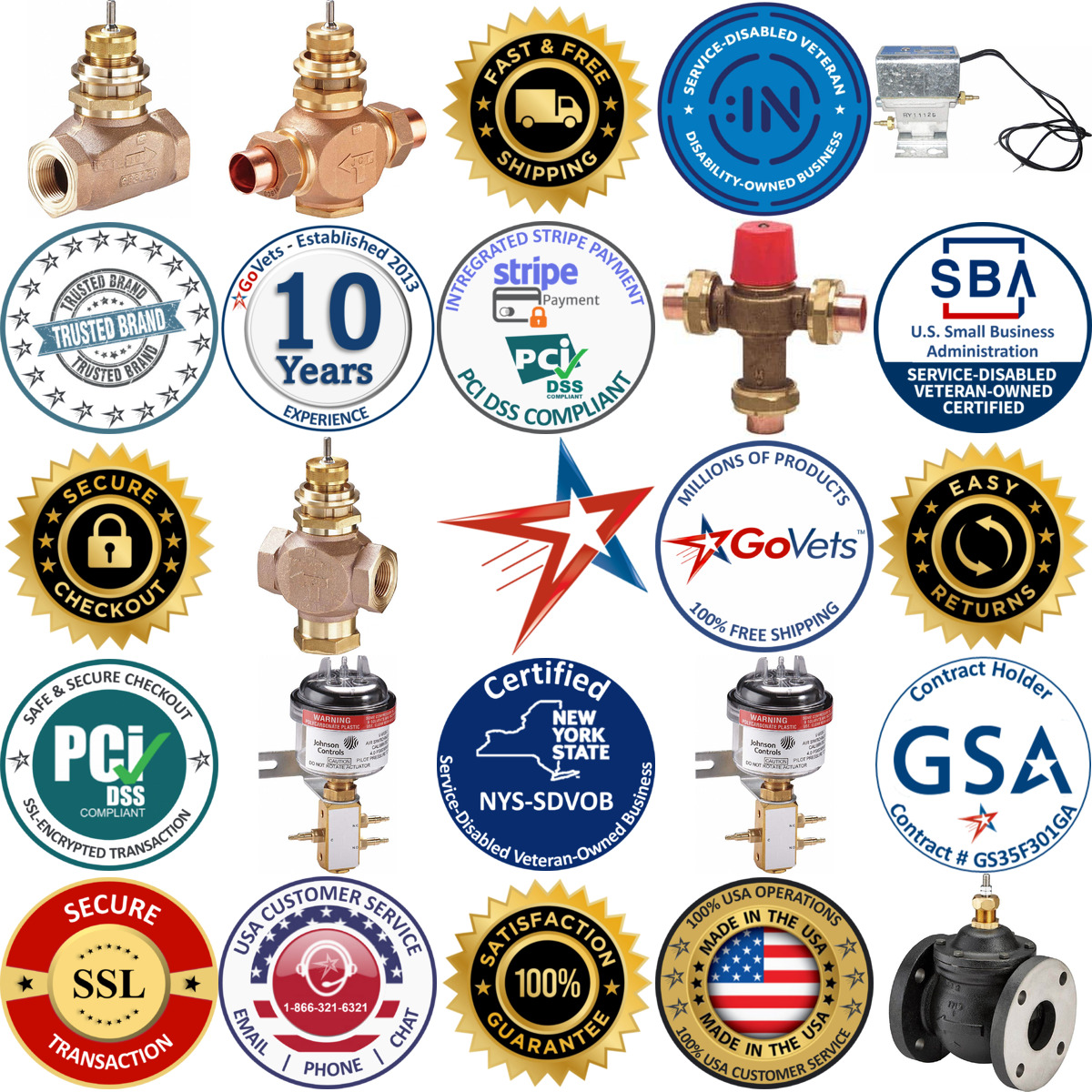 Millions of Products A selection of Temperature Control Valves products on GoVets
