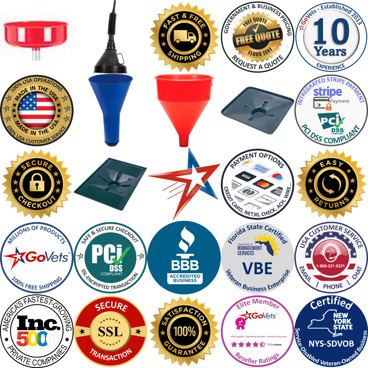 Millions of Products A selection of Oil Funnels products on GoVets