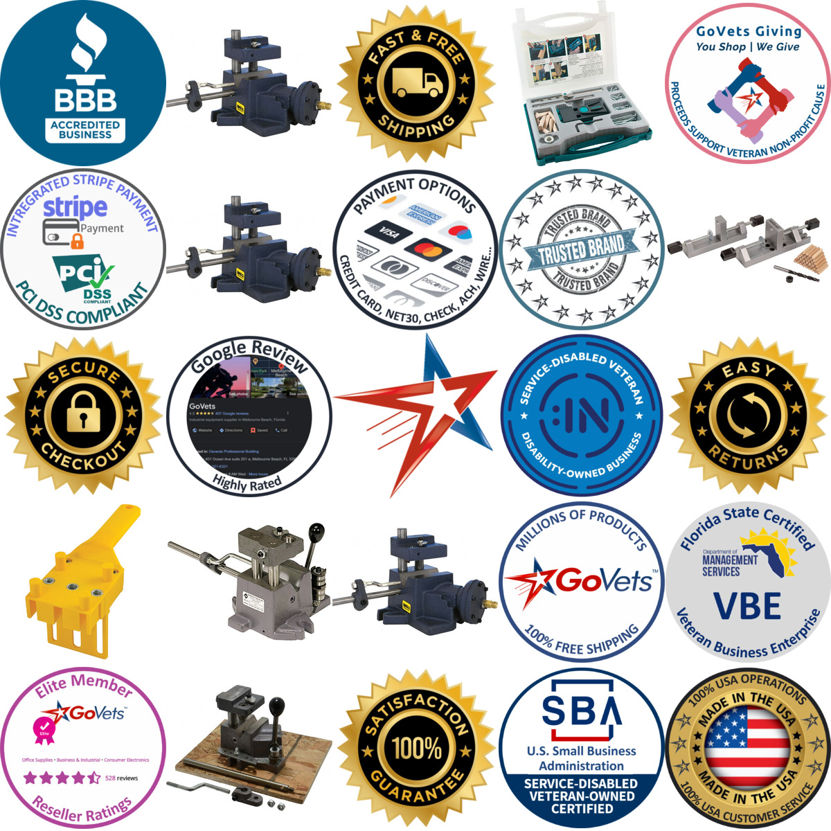 A selection of Cross Hole Drill Jigs products on GoVets