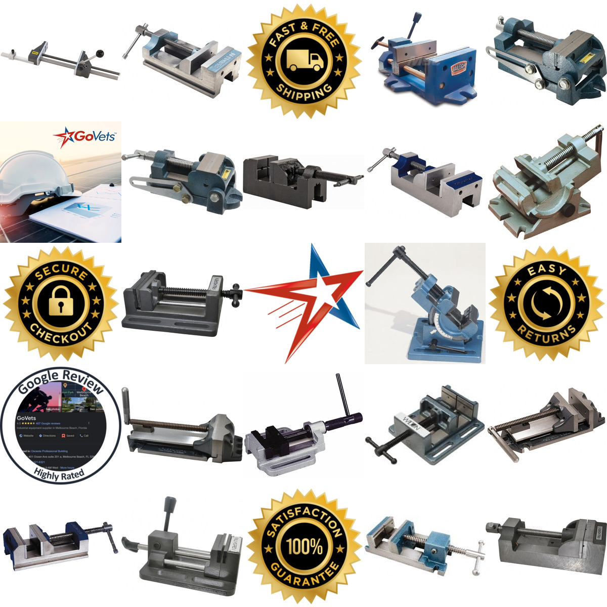 A selection of Drill Press Vises products on GoVets