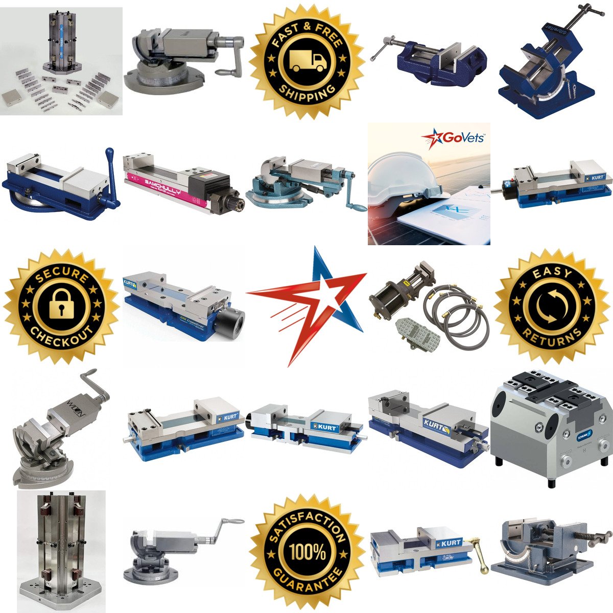 A selection of Machine Vises products on GoVets