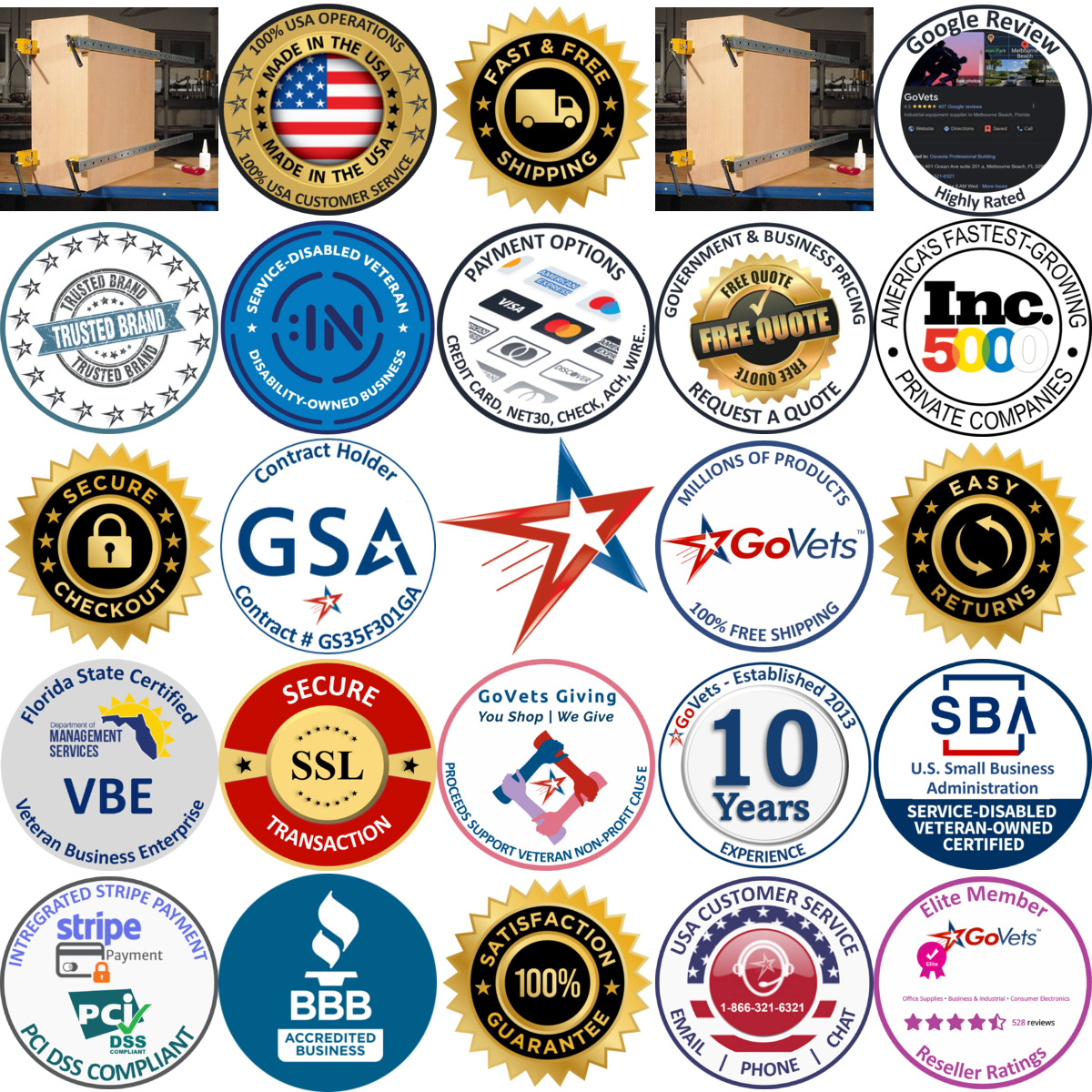 A selection of Gross Stabil products on GoVets