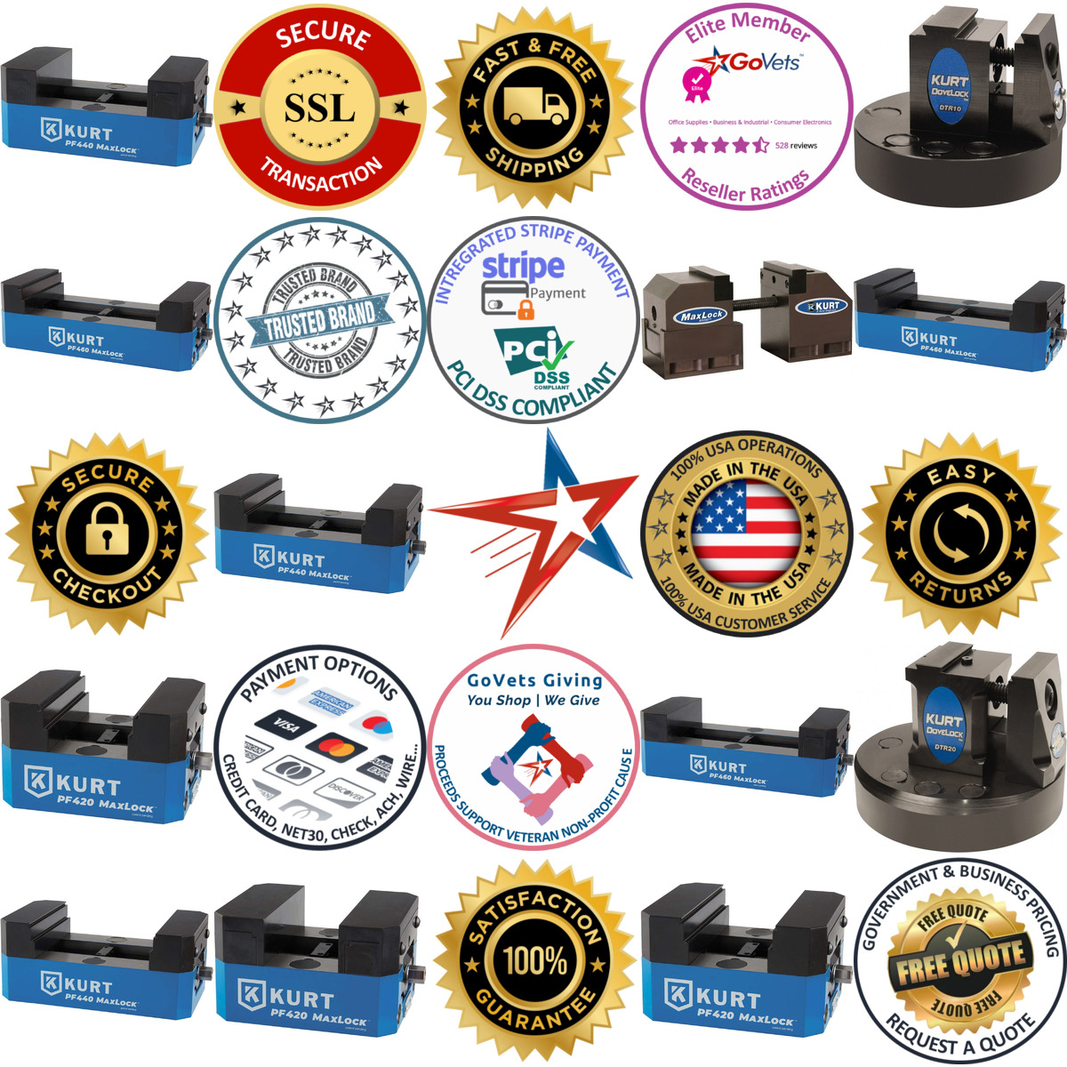 Millions of Products A selection of Kurt products on GoVets