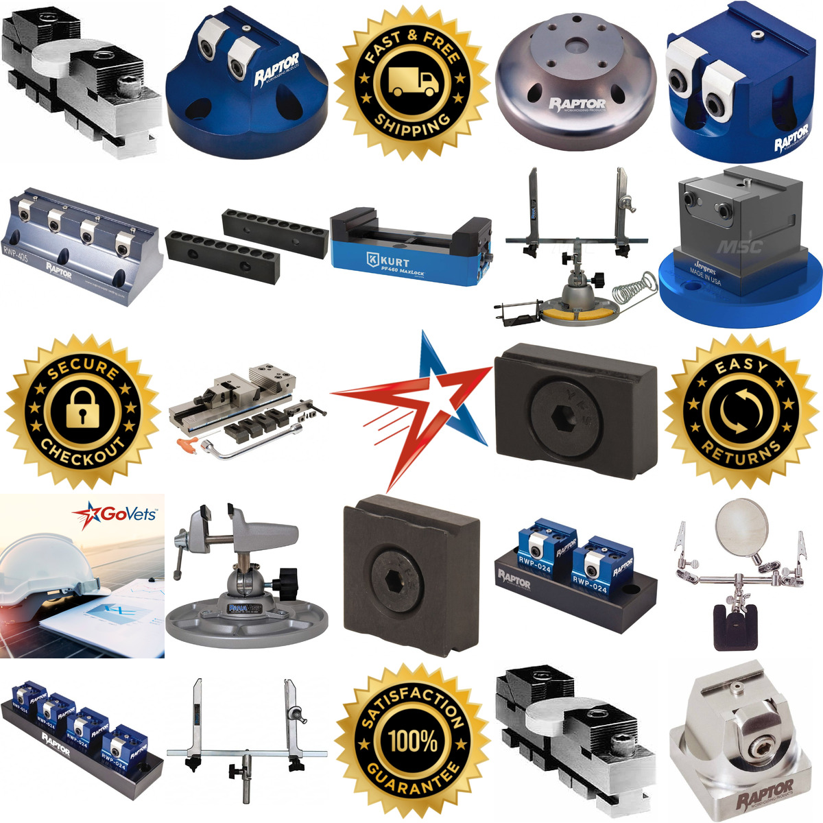 Millions of Products A selection of Modular Vises and Components products on GoVets
