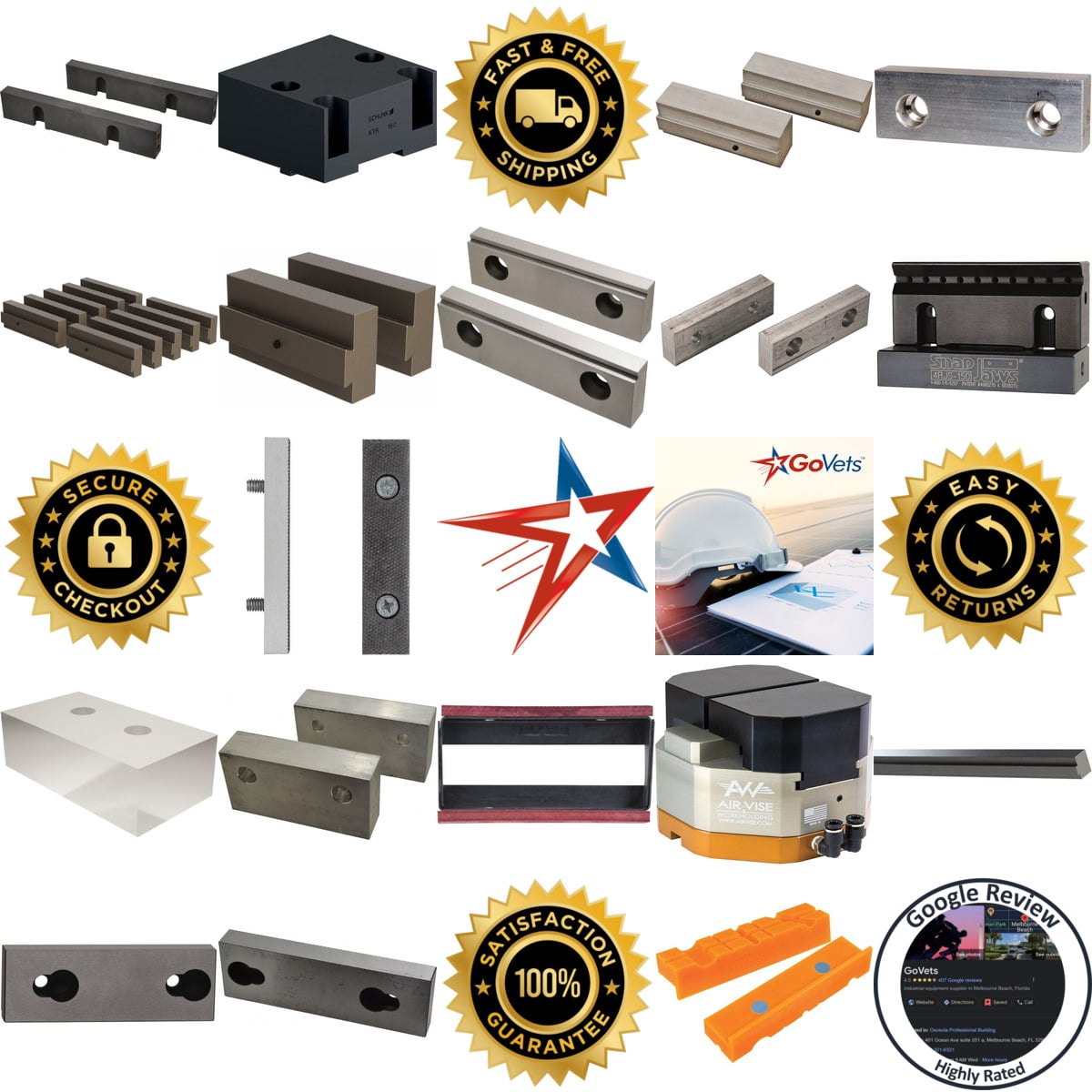 Millions of Products A selection of Vise Jaws products on GoVets