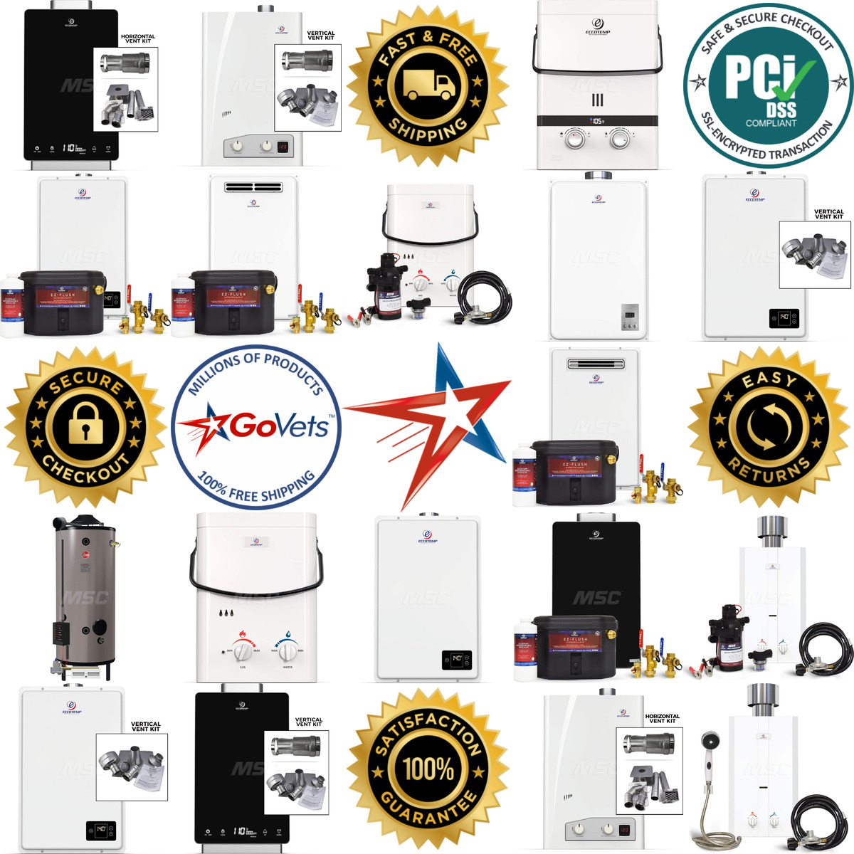 A selection of Gas Water Heaters products on GoVets