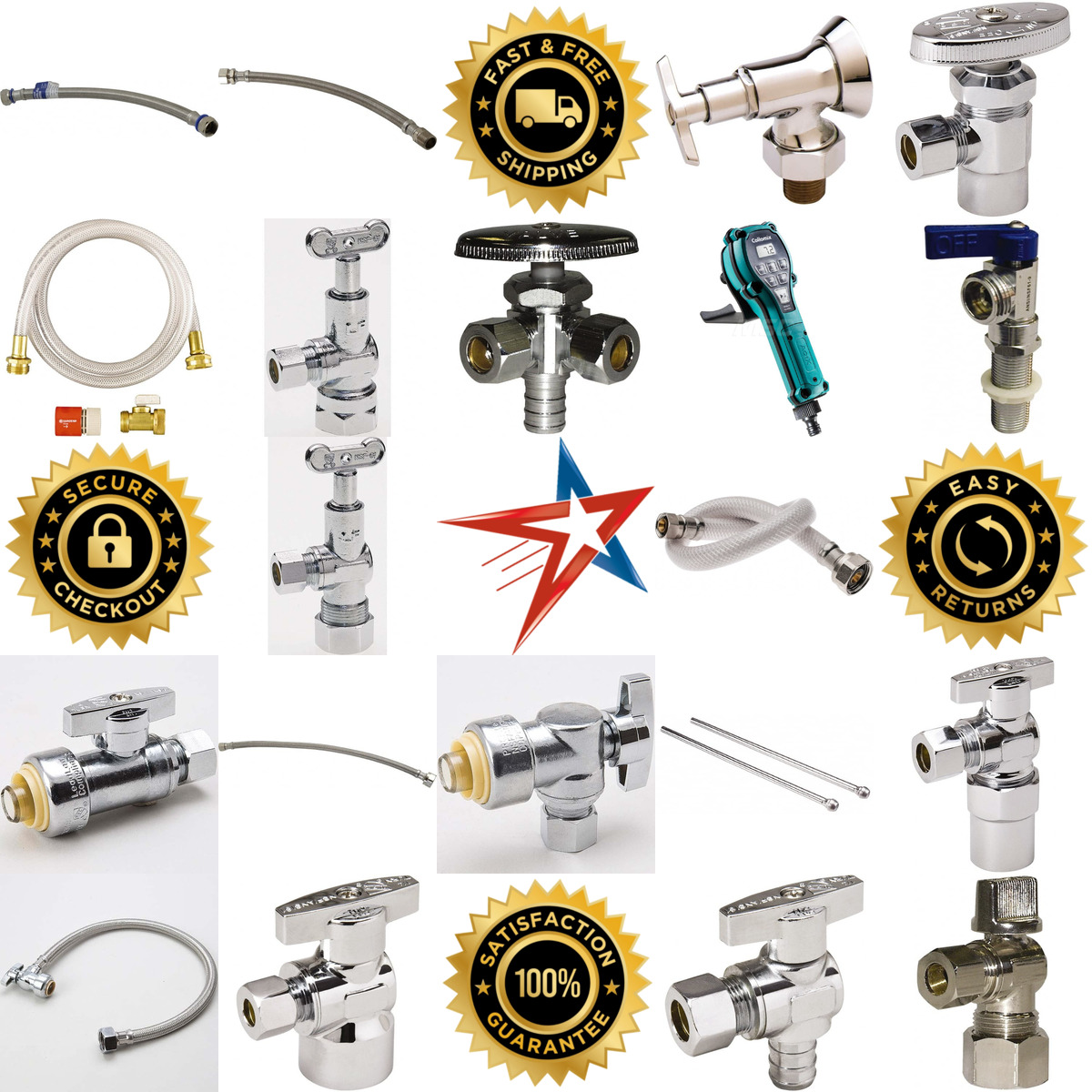 A selection of Water Supply Stops and Connectors products on GoVets