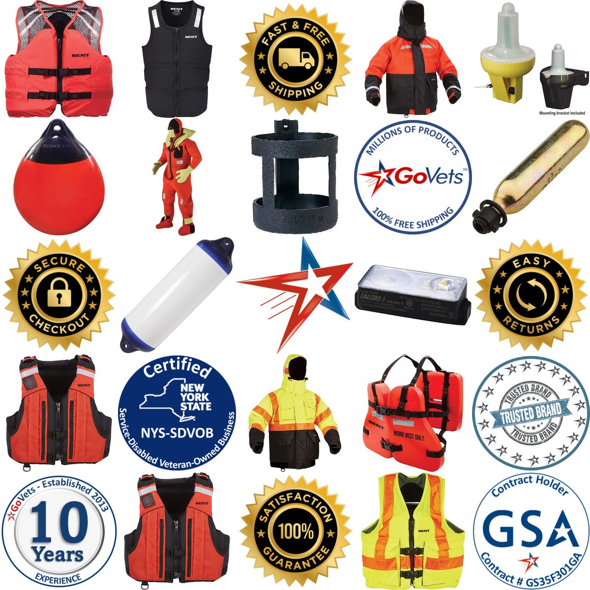 A selection of Water Safety products on GoVets