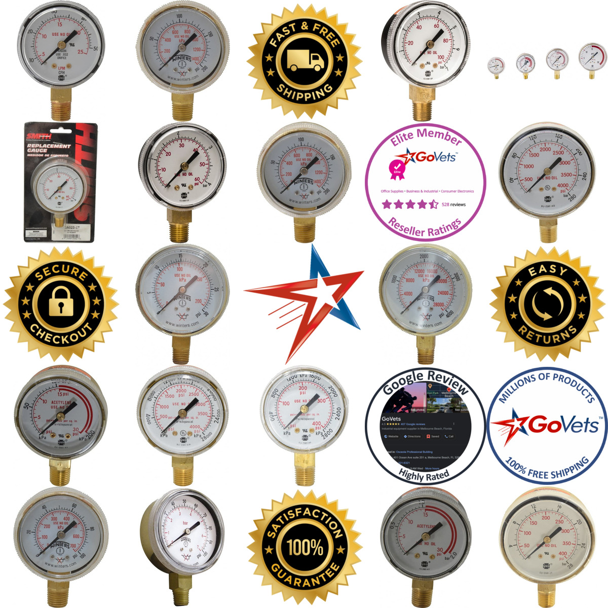 A selection of Cylinder Pressure Gauges products on GoVets