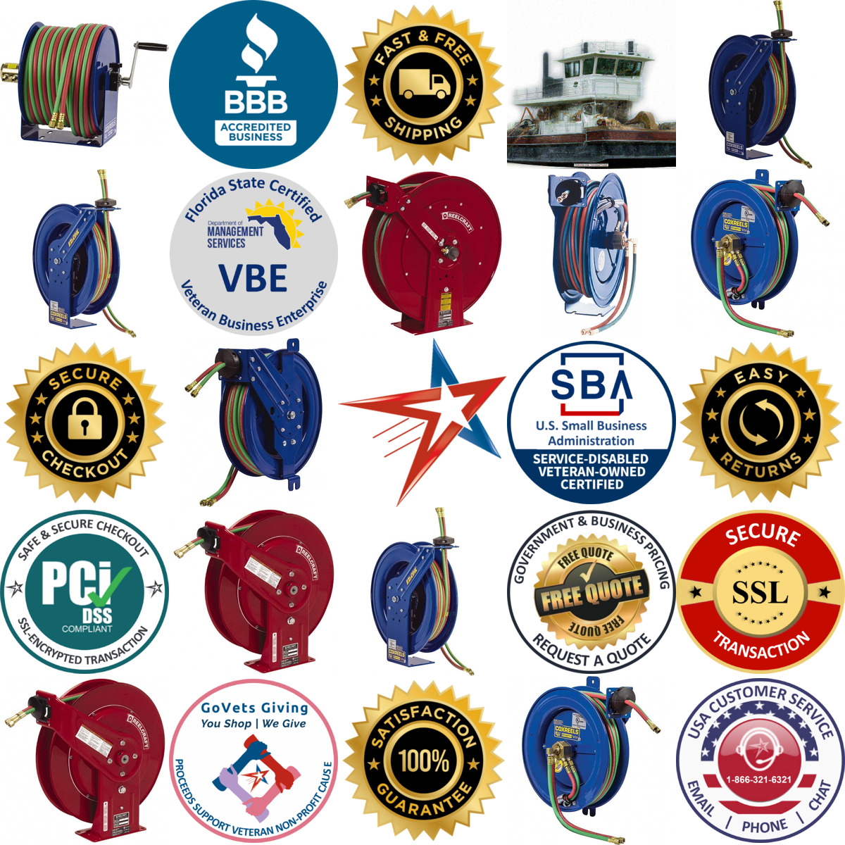 A selection of Welding Hose Reels products on GoVets