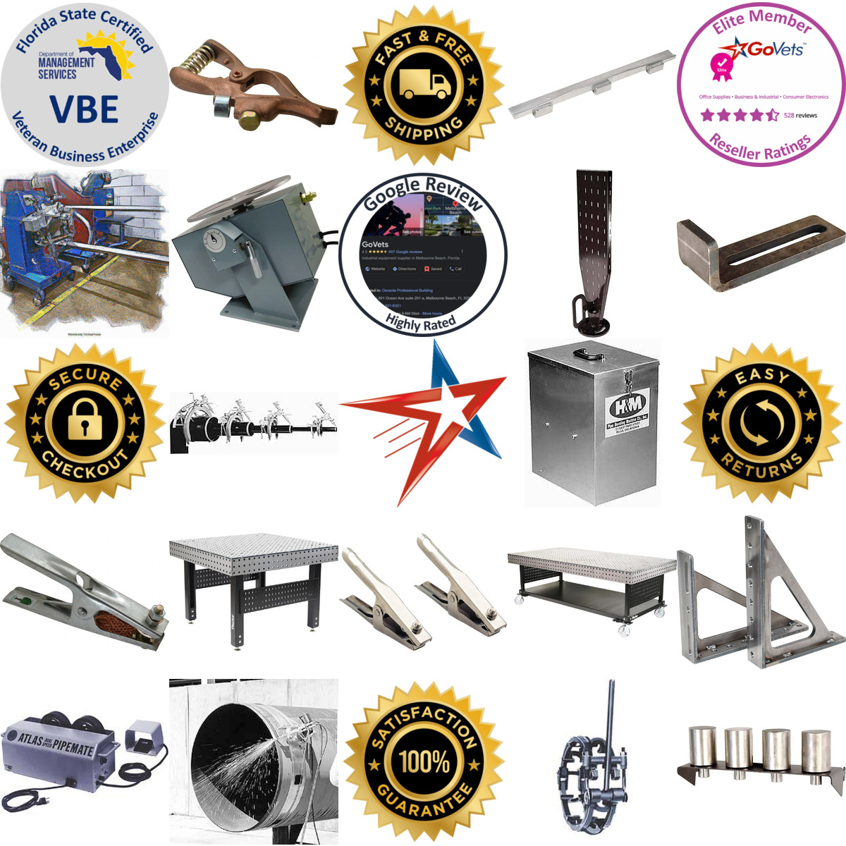 A selection of Welding Stands Welding Positioners and Clamps products on GoVets