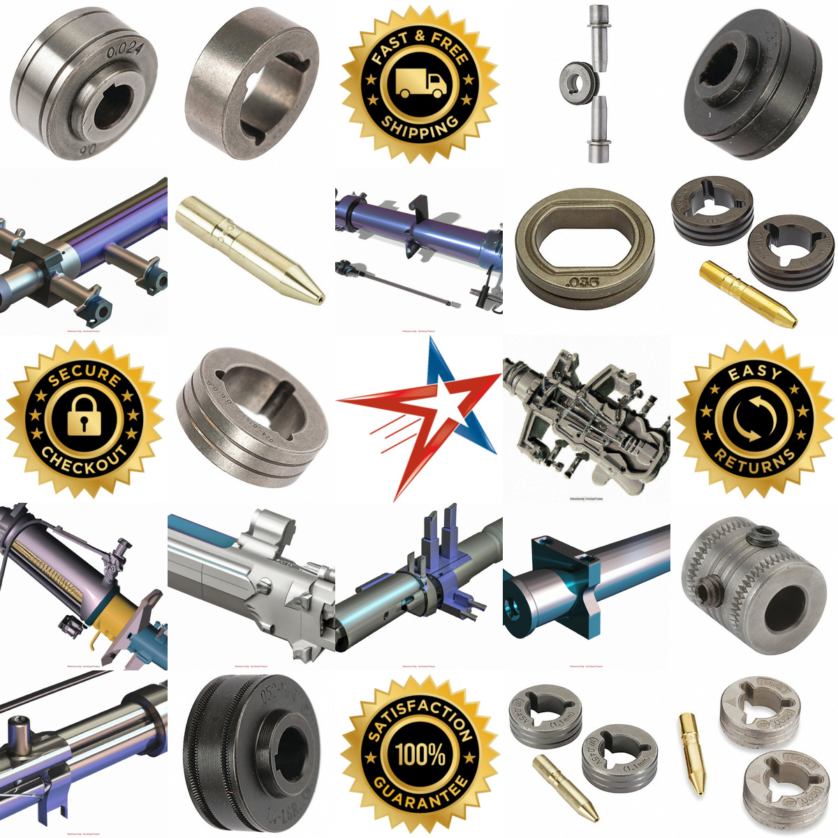 A selection of Mig Drive Rolls and Wire Inlet Guides products on GoVets