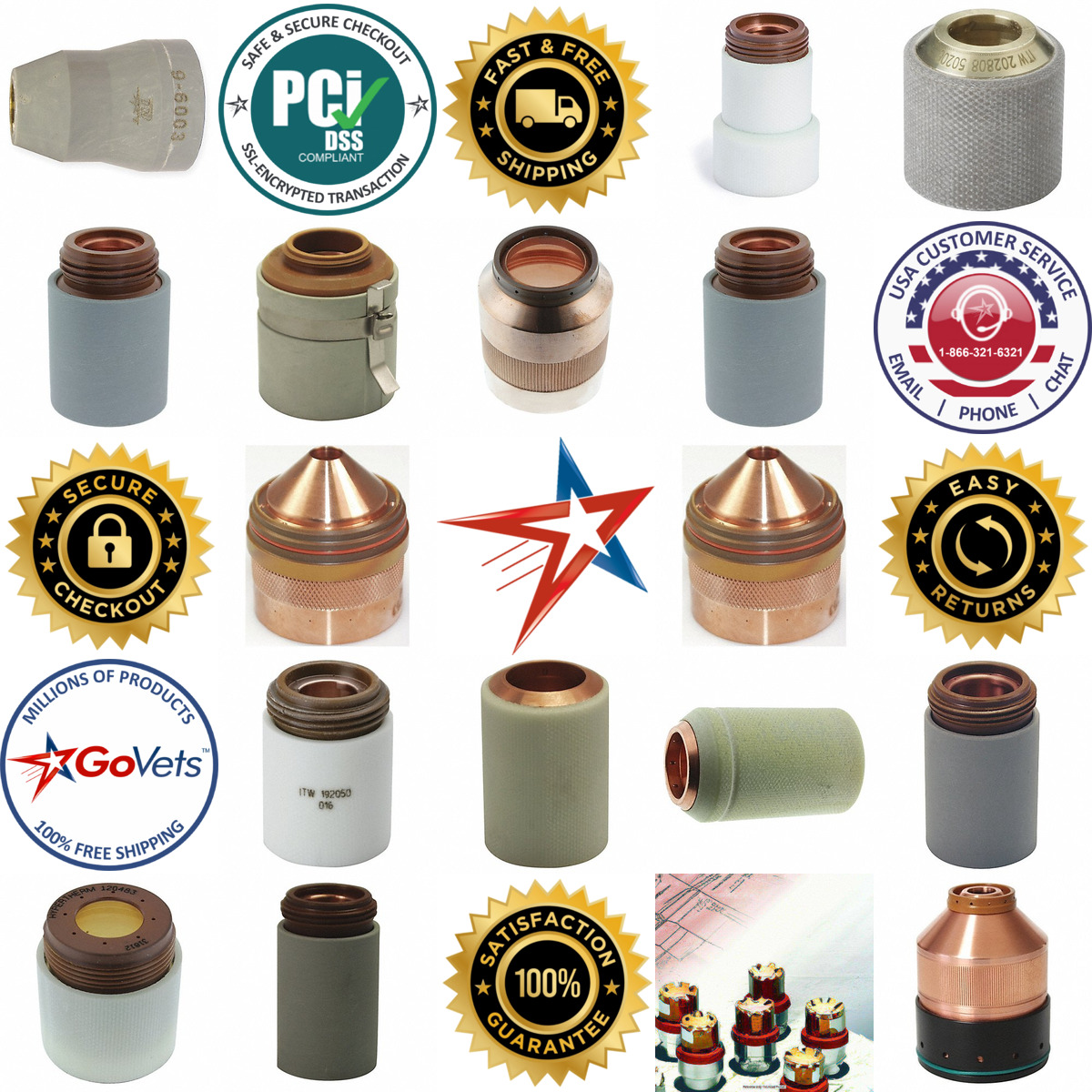 A selection of Plasma Cutting Retaining Caps products on GoVets