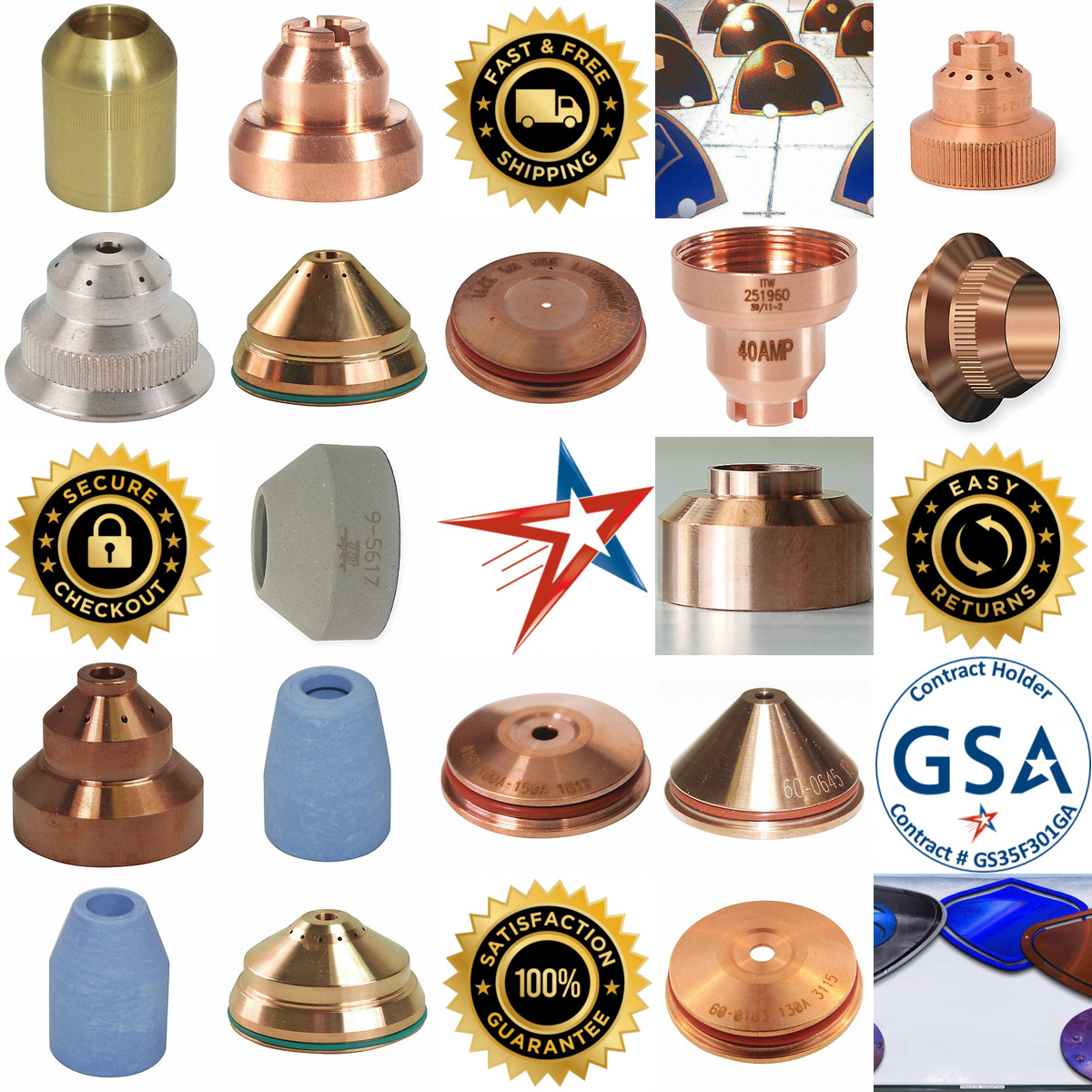 A selection of Plasma Cutting Shield Caps products on GoVets