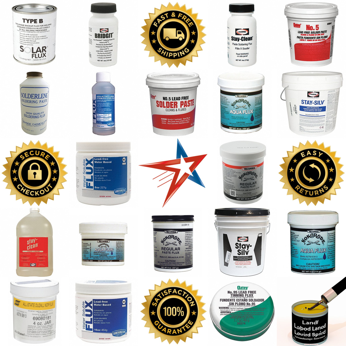 A selection of Soldering Flux Paste and Liquid products on GoVets