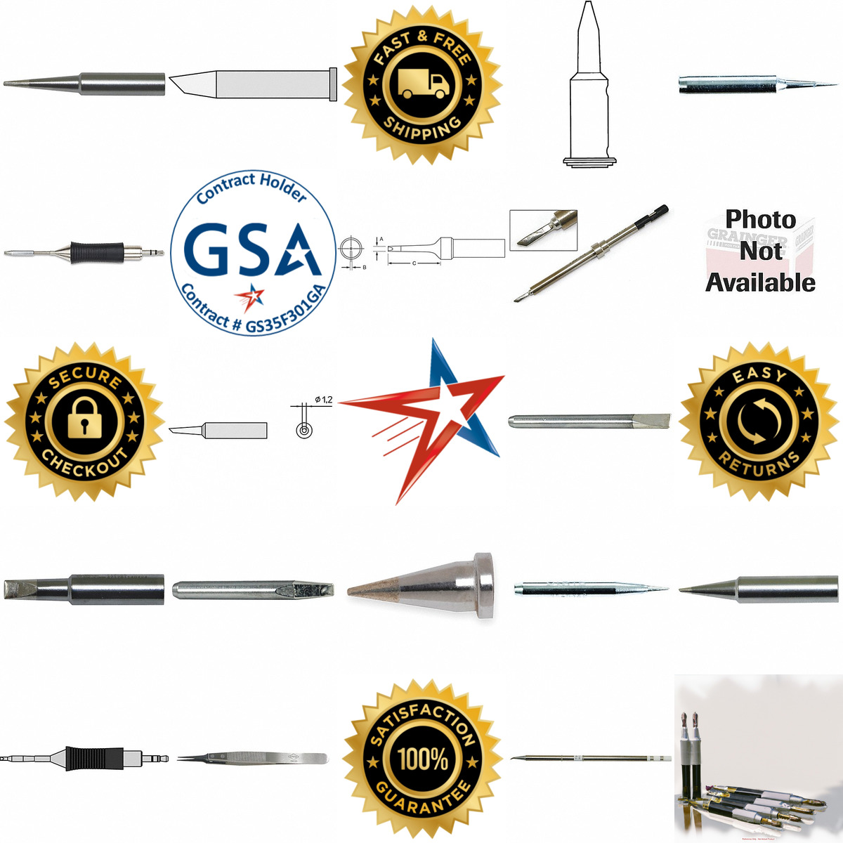 A selection of Soldering Iron Tips products on GoVets