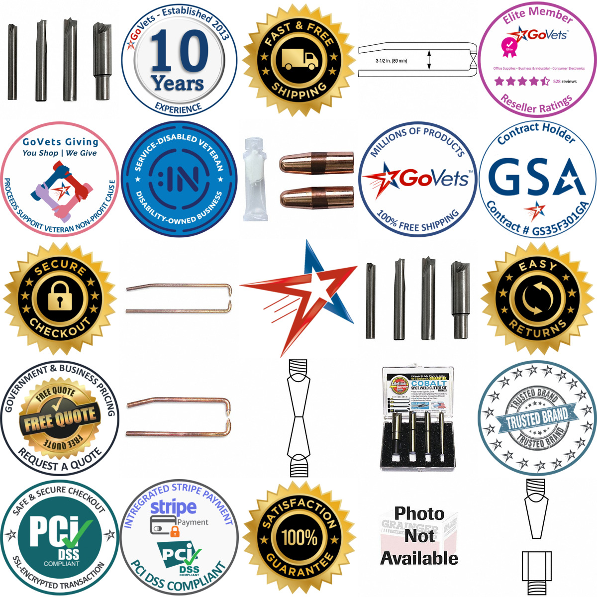 A selection of Spot Welding and Accessories products on GoVets