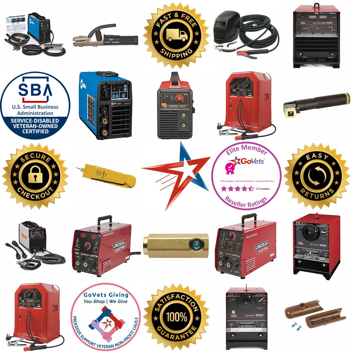 A selection of Stick Welding and Accessories products on GoVets