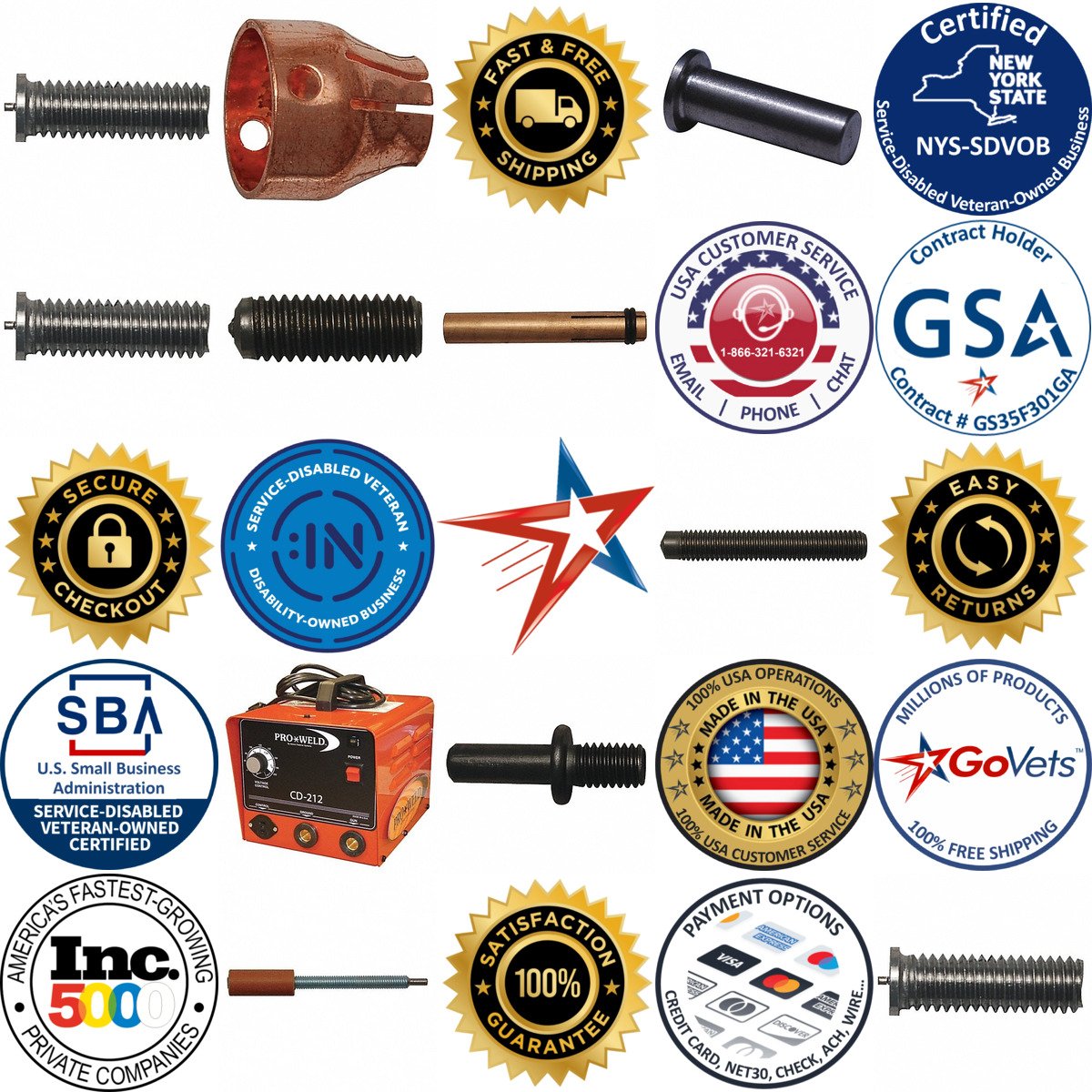 A selection of Stud Welding and Accessories products on GoVets