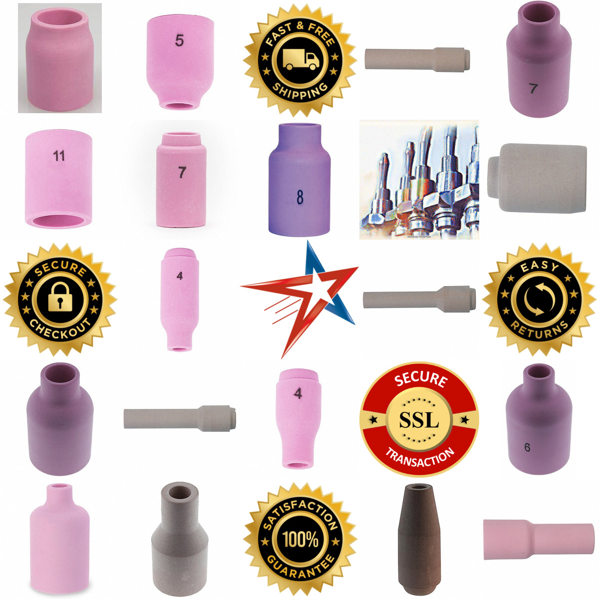 A selection of Tig Cups and Nozzles products on GoVets