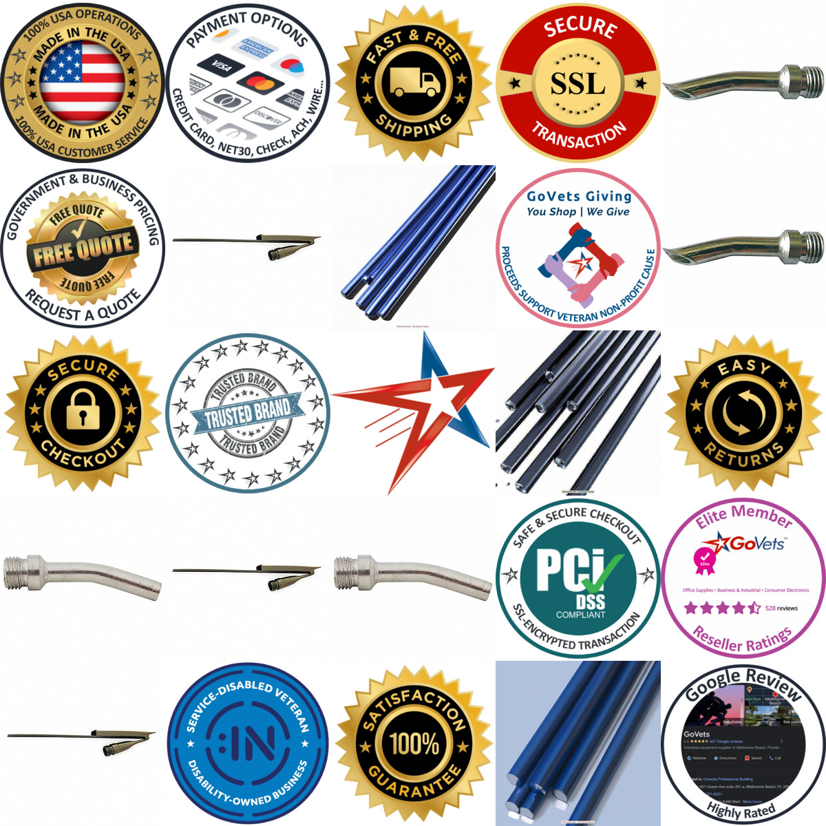 A selection of Plastic Welding Tips products on GoVets