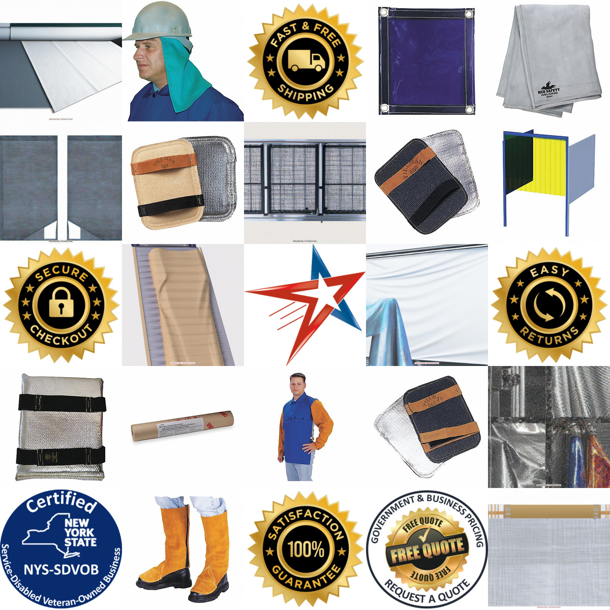 A selection of Welding Blankets Curtains and Screens products on GoVets