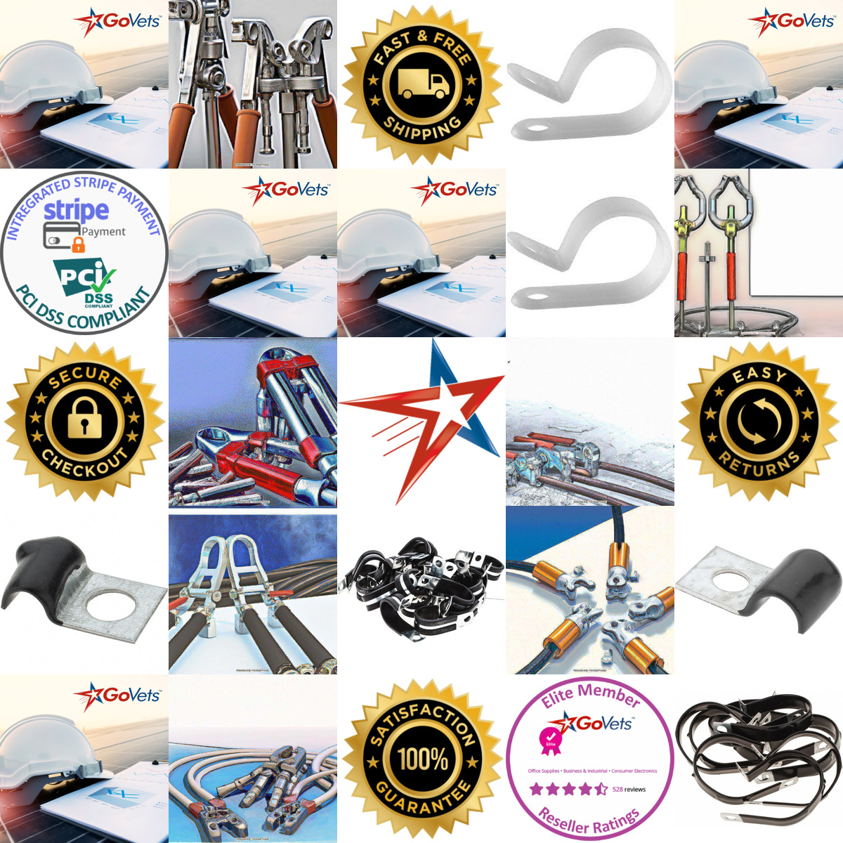 A selection of Cable Clamps and Holders products on GoVets