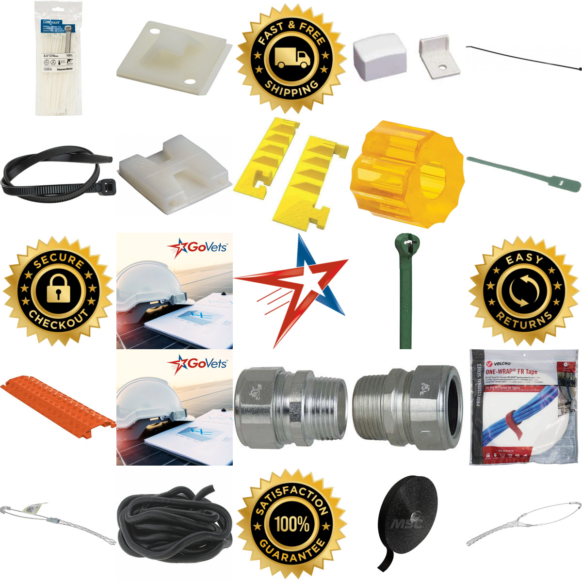 A selection of Wire Management products on GoVets