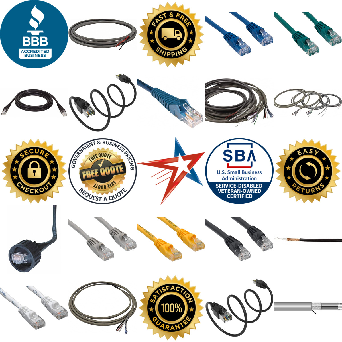 Millions of Products A selection of Data and Communication Cable products on GoVets