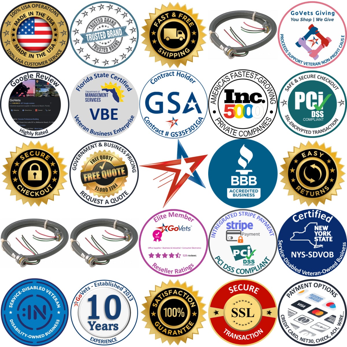 A selection of Value Collection products on GoVets