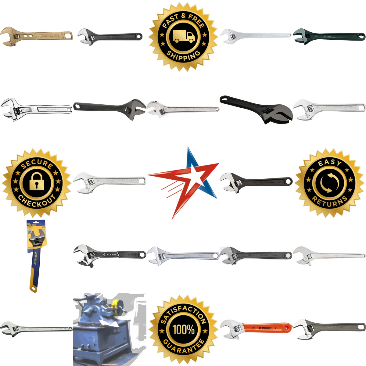 A selection of Adjustable Wrenches products on GoVets