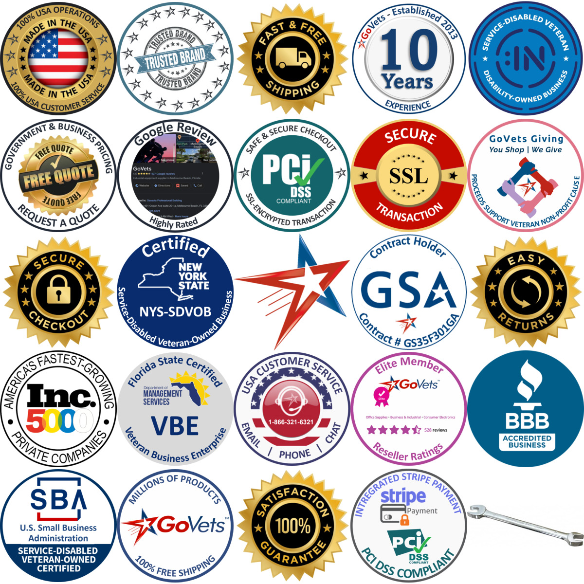 A selection of Blackhawk by proto. products on GoVets