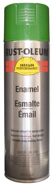 Enamel Spray Paint: Bright Green, Gloss, 15 oz MPN:V2134838