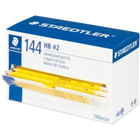 Staedtler® Woodcase Pencil HB (#2.5) Black Lead Yellow Barrel 144/Pack 13247C144A6--TH
