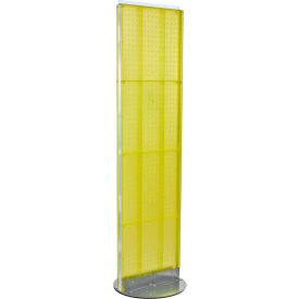 Global Approved 700250-YEL Pegboard Floor Stand 16