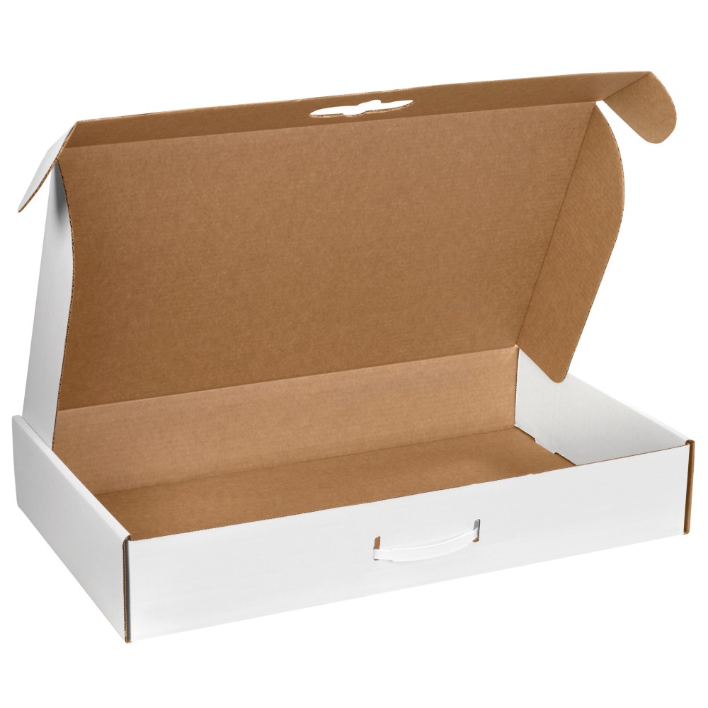 Partners Brand Corrugated Carrying Cases, 24in x 14in x 4in, White, Pack Of 10 MPN:MCC6