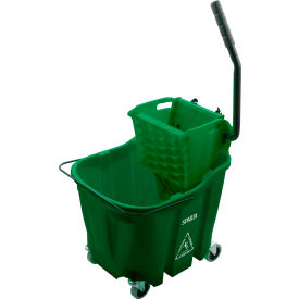 Sparta Mop Bucket Combo w/ Sidepress Wringer 35 qt Bucket Capacity Green 8690409