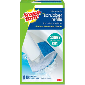Disposable Toilet Scrubber Refill Blue/White 10/Pack 558RF