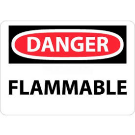 NMC D126AB OSHA Sign Danger Flammable 10