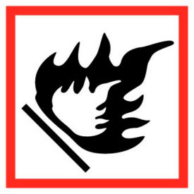 NMC GHS2002AL2 Flammable GHS Label Paper 2