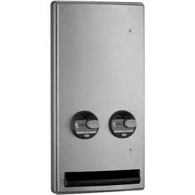 Bobrick® ConturaSeries® 25 Cent Semi-Recessed Sanitary Vendor - B47064 25 B47064 25
