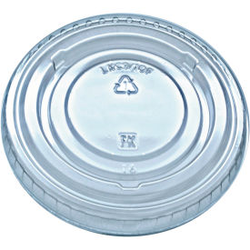 Fabri-Kal® Drink Cup Flat Lids with No Slot Fits 9 - 10 oz. Cold Cups Clear 2500/Carton 9508068