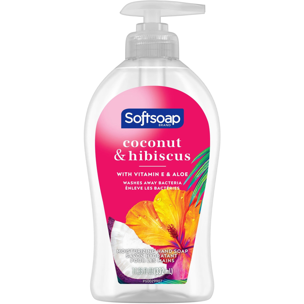 Softsoap Liquid Hand Soap, Coconut And Hibiscus Scent, 11.3 Oz MPN:US07157A