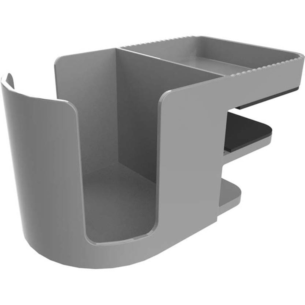 Deflecto Standing Desk Cup Holder Organizer, Gray (Min Order Qty 5) MPN:400000