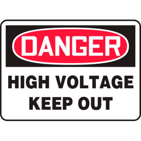 Accuform MELC128VA Danger Sign High Voltage Keep Out 14