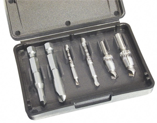 Power & Quick-Connect Screw Extractor & Drill: 6 Pc MPN:6207P