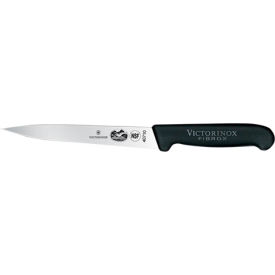 Victorinox 7 Fillet Knife Stiff Black Fibrox Handle 40710 5.3703.18 - Pkg Qty 10