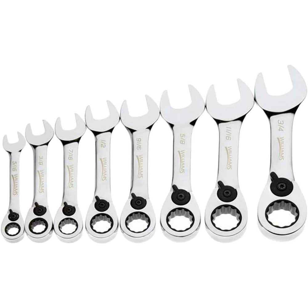 Wrench Sets, System Of Measurement: Inch , Container Type: Plastic Tray , Wrench Size: 5/16 to 3/4 in , Material: Steel , Overall Length: 3-1/2, 5-1/2  MPN:JHWWS1168RCS