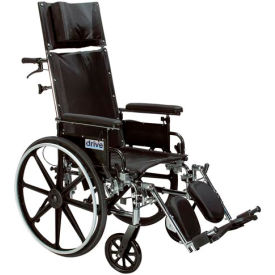 Viper Plus Reclining Wheelchair Elevating Leg Rests and Flip Back Detachable Arms 14